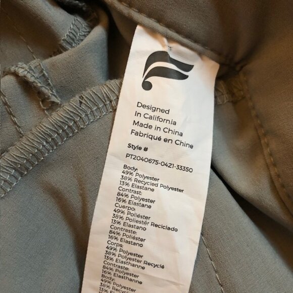 Fabletics "The Only Pant" Performance Stretch Pants, Men's Large (waist 33-35) - Picture 7 of 10